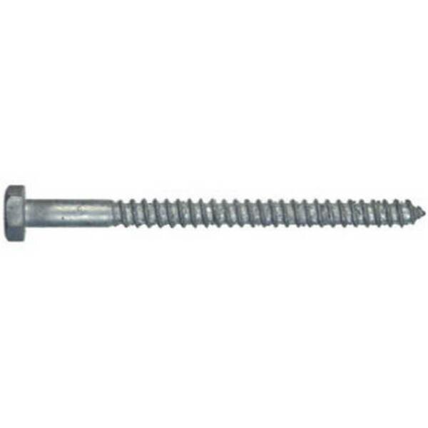 Hillman 812080 0.38 x 6 in. Hex Head Lag Bolt, Galvanized Steel, 50PK 267666